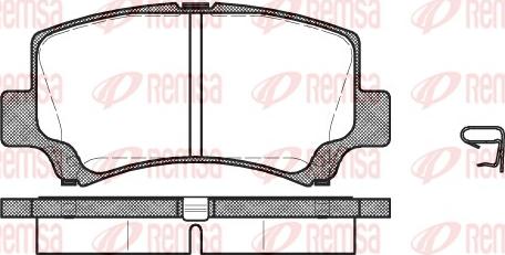 Remsa 0710.02 - Kit pastiglie freno, Freno a disco autozon.pro