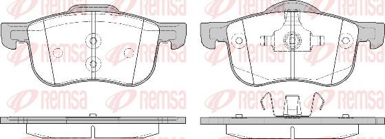 Remsa 0713.10 - Kit pastiglie freno, Freno a disco autozon.pro