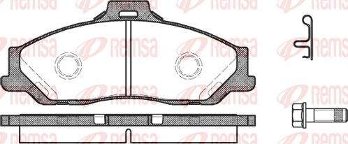 Remsa 0730.01 - Kit pastiglie freno, Freno a disco autozon.pro