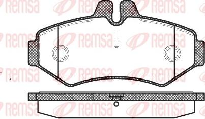 Remsa 0733.00 - Kit pastiglie freno, Freno a disco autozon.pro