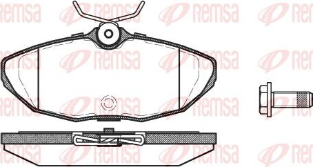 Remsa 0732.00 - Kit pastiglie freno, Freno a disco autozon.pro