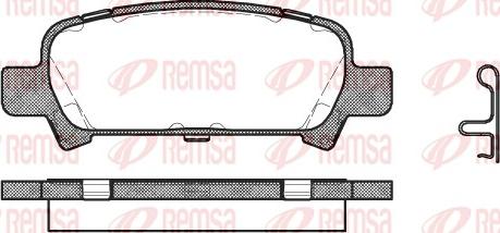 Remsa 0729.02 - Kit pastiglie freno, Freno a disco autozon.pro