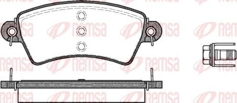 Remsa 0726.00 - Kit pastiglie freno, Freno a disco autozon.pro