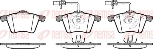 Remsa 0721.02 - Kit pastiglie freno, Freno a disco autozon.pro