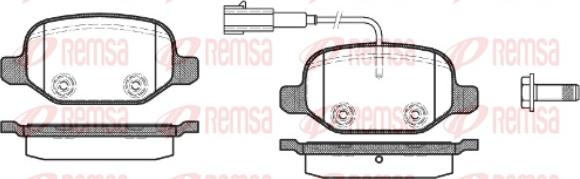 Remsa 0727.02 - Kit pastiglie freno, Freno a disco autozon.pro