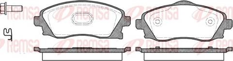 Remsa 0774.02 - Kit pastiglie freno, Freno a disco autozon.pro