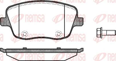 Remsa 0775.00 - Kit pastiglie freno, Freno a disco autozon.pro