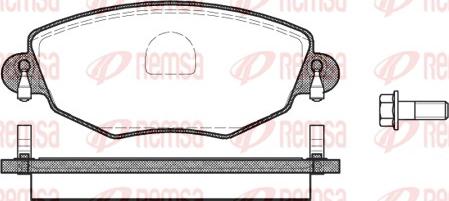 Remsa 0776.00 - Kit pastiglie freno, Freno a disco autozon.pro