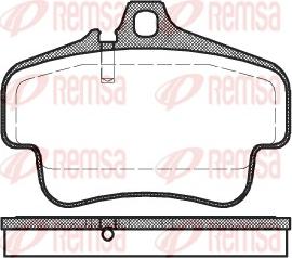 Remsa 0773.00 - Kit pastiglie freno, Freno a disco autozon.pro