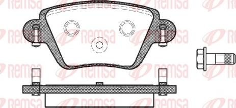 Remsa 0777.10 - Kit pastiglie freno, Freno a disco autozon.pro