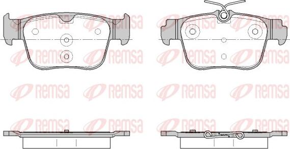 Remsa 1945.00 - Kit pastiglie freno, Freno a disco autozon.pro