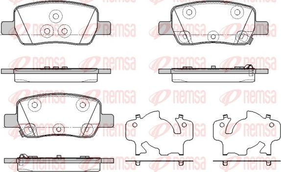 Remsa 1942.02 - Kit pastiglie freno, Freno a disco autozon.pro