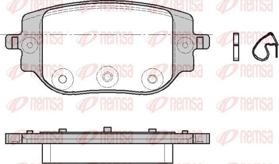 Remsa 1965.00 - Kit pastiglie freno, Freno a disco autozon.pro