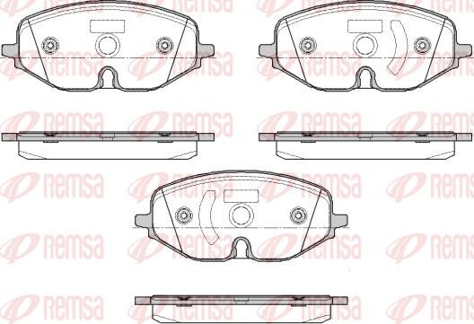 Remsa 1906.01 - Kit pastiglie freno, Freno a disco autozon.pro