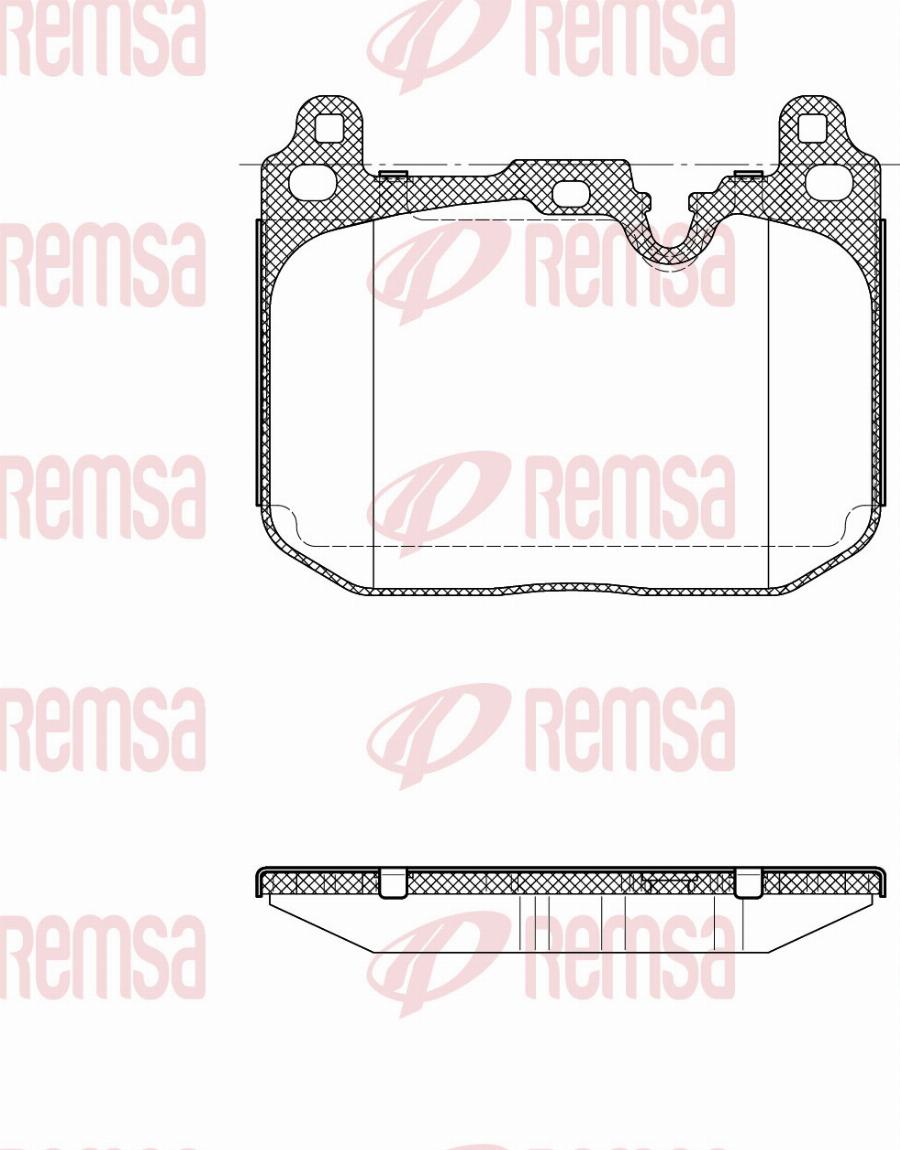 Remsa 1491.20 - Kit pastiglie freno, Freno a disco autozon.pro