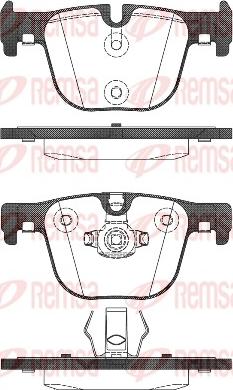 Remsa 1493.00 - Kit pastiglie freno, Freno a disco autozon.pro