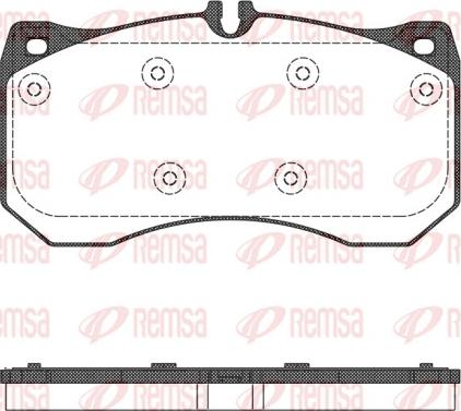 Remsa 1497.00 - Kit pastiglie freno, Freno a disco autozon.pro