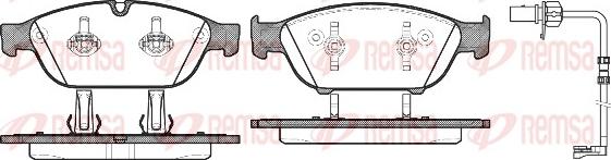 Remsa 1441.12 - Kit pastiglie freno, Freno a disco autozon.pro