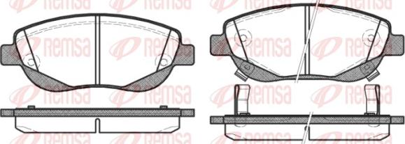 Remsa 1448.02 - Kit pastiglie freno, Freno a disco autozon.pro