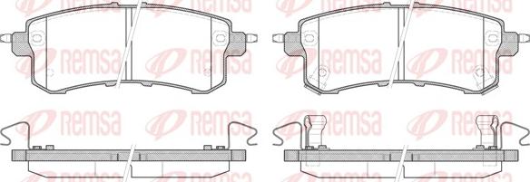 Remsa 1447.02 - Kit pastiglie freno, Freno a disco autozon.pro