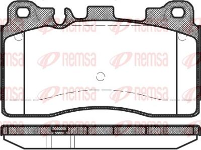 Remsa 1454.00 - Kit pastiglie freno, Freno a disco autozon.pro