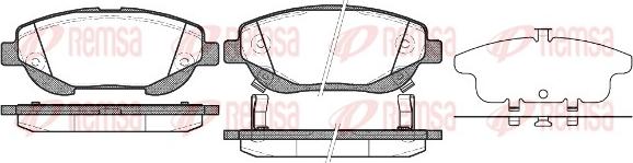 Remsa 1453.02 - Kit pastiglie freno, Freno a disco autozon.pro