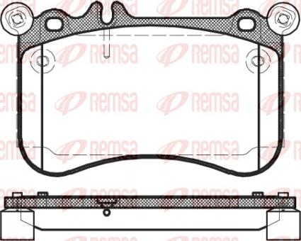 Remsa 1465.00 - Kit pastiglie freno, Freno a disco autozon.pro