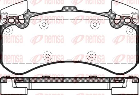 Remsa 1463.00 - Kit pastiglie freno, Freno a disco autozon.pro