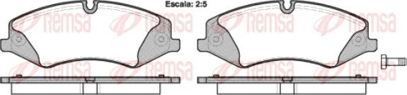 Remsa 1409.00 - Kit pastiglie freno, Freno a disco autozon.pro