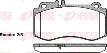 Remsa 1406.00 - Kit pastiglie freno, Freno a disco autozon.pro