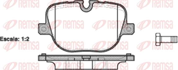 Remsa 1408.00 - Kit pastiglie freno, Freno a disco autozon.pro