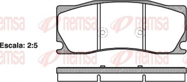 Remsa 1402.00 - Kit pastiglie freno, Freno a disco autozon.pro