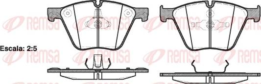 Remsa 1419.00 - Kit pastiglie freno, Freno a disco autozon.pro