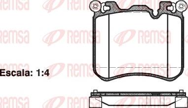 Remsa 1413.00 - Kit pastiglie freno, Freno a disco autozon.pro