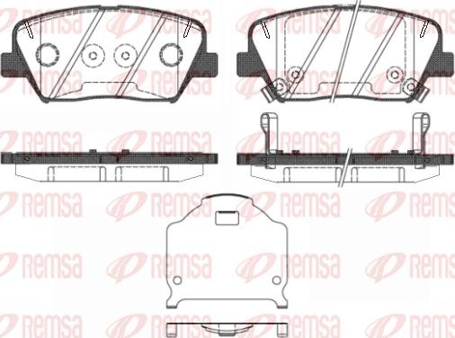 Remsa 1412.02 - Kit pastiglie freno, Freno a disco autozon.pro