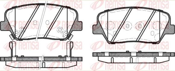 Remsa 1412.12 - Kit pastiglie freno, Freno a disco autozon.pro