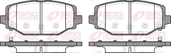 Remsa 1483.04 - Kit pastiglie freno, Freno a disco autozon.pro