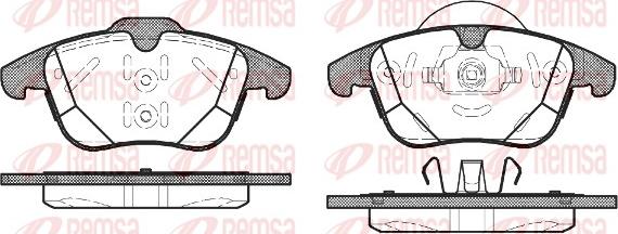 Remsa 1482.00 - Kit pastiglie freno, Freno a disco autozon.pro