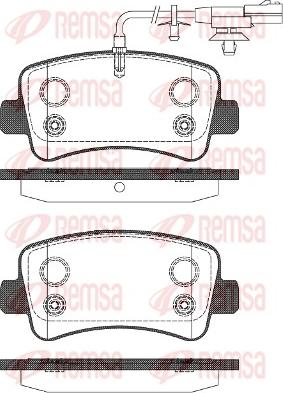 Remsa 1439.11 - Kit pastiglie freno, Freno a disco autozon.pro