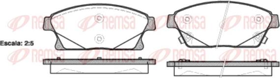 Remsa 1431.02 - Kit pastiglie freno, Freno a disco autozon.pro