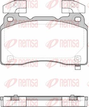 Remsa 1438.24 - Kit pastiglie freno, Freno a disco autozon.pro