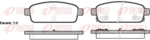 Remsa 1432.02 - Kit pastiglie freno, Freno a disco autozon.pro