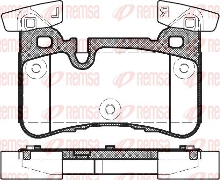 Remsa 1429.00 - Kit pastiglie freno, Freno a disco autozon.pro