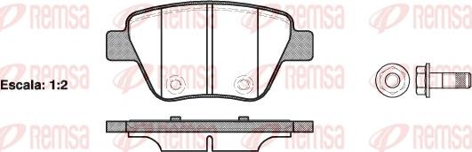 Remsa 1420.00 - Kit pastiglie freno, Freno a disco autozon.pro