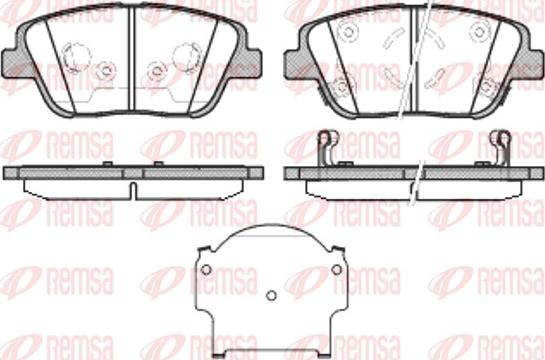 Remsa 1423.02 - Kit pastiglie freno, Freno a disco autozon.pro