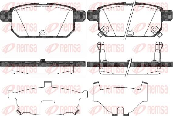 Remsa 1471.02 - Kit pastiglie freno, Freno a disco autozon.pro