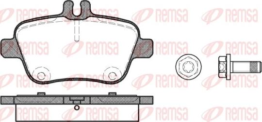 Remsa 1477.00 - Kit pastiglie freno, Freno a disco autozon.pro