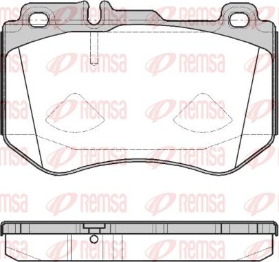 Remsa 1591.00 - Kit pastiglie freno, Freno a disco autozon.pro