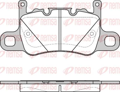 Remsa 1598.00 - Kit pastiglie freno, Freno a disco autozon.pro