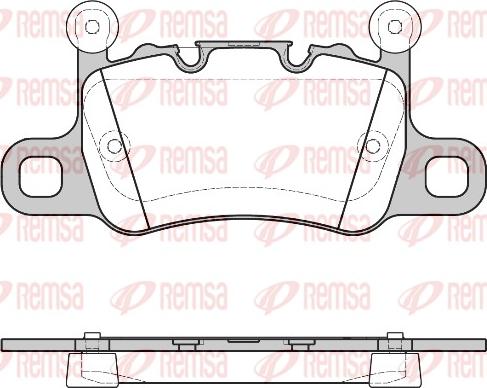 Remsa 1598.10 - Kit pastiglie freno, Freno a disco autozon.pro